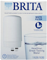 Brita On Tap Faucet Water Filter System Replacement Filters, White, 1 Count